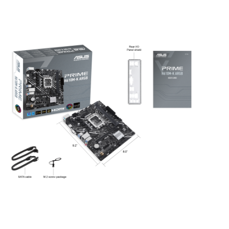 ASUS PRIME H610M-K ARGB Intel H610 LGA 1700 micro ATX