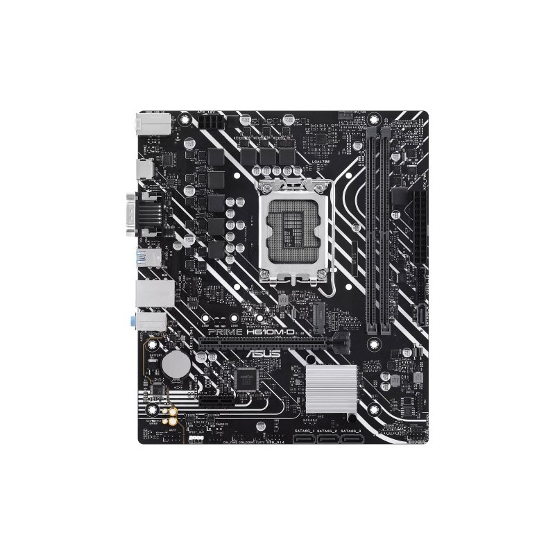 PLACA ASUS PRIME H610M-D,INTEL,1700,H610,2DDR5,96GB,VGA+HDMI,4SATA3,1M.2,2USB2.0,2USB3.2,USB-C,1GBLAN,MATX