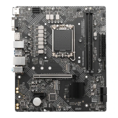 PLACA MSI PRO H610M-G,INTEL,1700,H610,2DDR5,96GB,VGA+HDMI+DP,4SATA3+1M.2,2USB2.0,2USB3.2,USB-C,1GBLAN,MATX