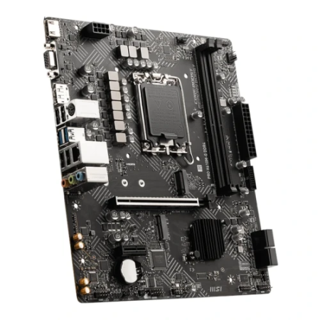 PLACA MSI PRO H610M-G,INTEL,1700,H610,2DDR5,96GB,VGA+HDMI+DP,4SATA3+1M.2,2USB2.0,2USB3.2,USB-C,1GBLAN,MATX