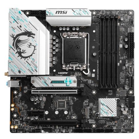 PLACA MSI B760M GAMING PLUS WIFI,INTEL,1700,B760,4DDR5,192GB,2HDMI+2DP,4SATA+2M.2,5USB 3.2+2USB-C,2.5GB+WIFI6E+BT5.3,MATX