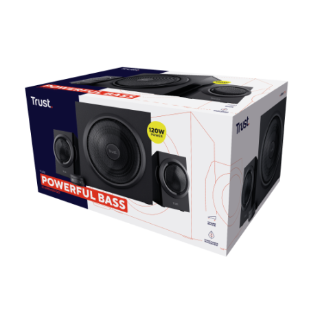 Trust Yuri conjunto de altavoces 60 W Universal Negro 2.1 canales De 1 vía 15 W