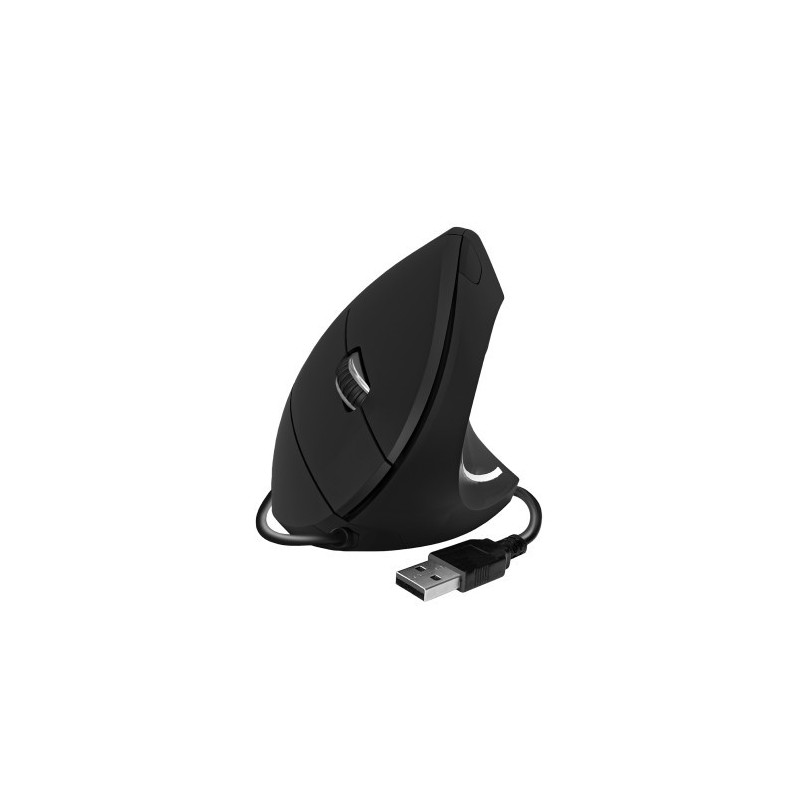 SUBBLIM Ratón GLIDE VERTICAL ERGO WIRED MOUSE BLACK