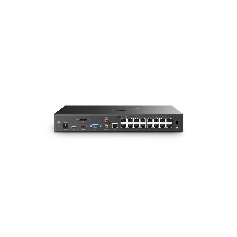 TP-Link VIGI NVR2016H-16P Grabadore de vídeo en red (NVR) Negro