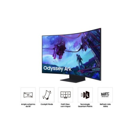 Samsung Odyssey S55CG970NU pantalla para PC 139,7 cm (55″) 3840 x 2160 Pixeles 4K Ultra HD LED Negro