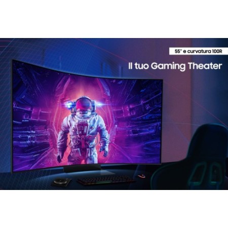 Samsung Odyssey S55CG970NU pantalla para PC 139,7 cm (55″) 3840 x 2160 Pixeles 4K Ultra HD LED Negro