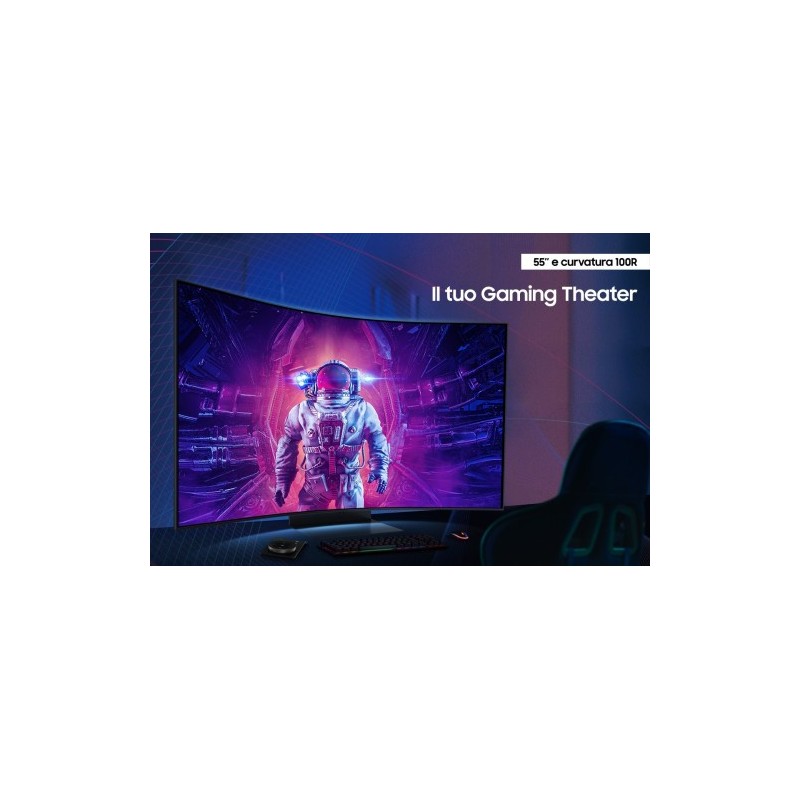Samsung Odyssey S55CG970NU pantalla para PC 139,7 cm (55″) 3840 x 2160 Pixeles 4K Ultra HD LED Negro