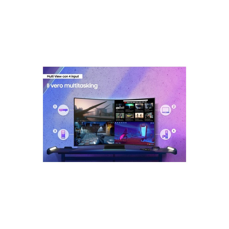 Samsung Odyssey S55CG970NU pantalla para PC 139,7 cm (55″) 3840 x 2160 Pixeles 4K Ultra HD LED Negro