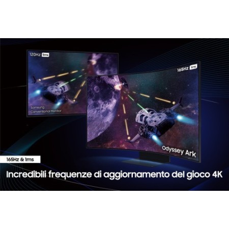 Samsung Odyssey S55CG970NU pantalla para PC 139,7 cm (55″) 3840 x 2160 Pixeles 4K Ultra HD LED Negro