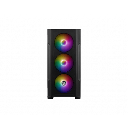 MSI MAG FORGE M100R carcasa de ordenador Midi Tower Negro, Transparente