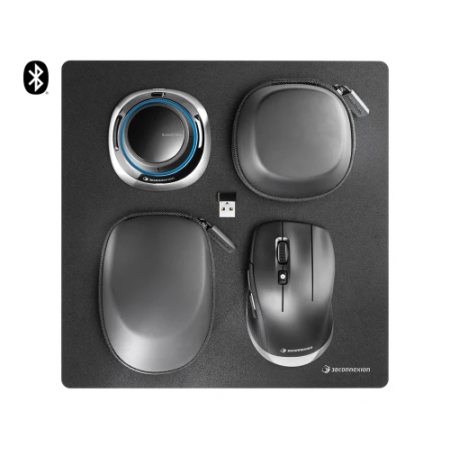 3Dconnexion SpaceMouse Wireless Kit 2 ratón mano derecha RF Wireless + Bluetooth + USB Type-A Óptico