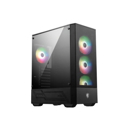 MSI MAG FORGE 112R carcasa de ordenador Midi Tower Negro, Transparente