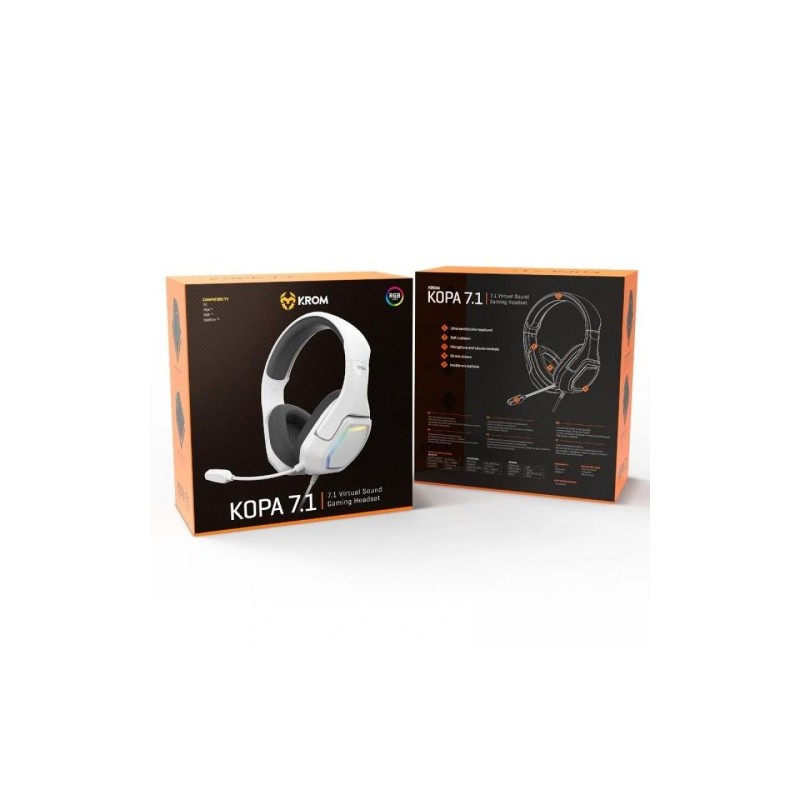 KROM AURICULARES GAMING BLUETOOTH 7.1 NEGRO