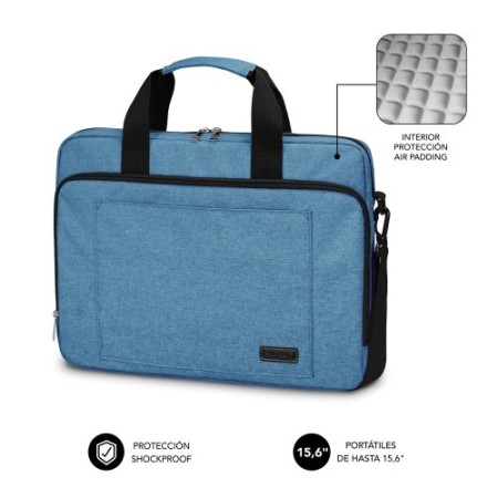 SUBBLIM Maletín Ordenador Air Padding Laptop bag 15,6″ Azul
