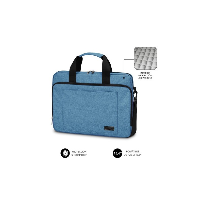 SUBBLIM Maletín Ordenador Air Padding Laptop bag 15,6″ Azul