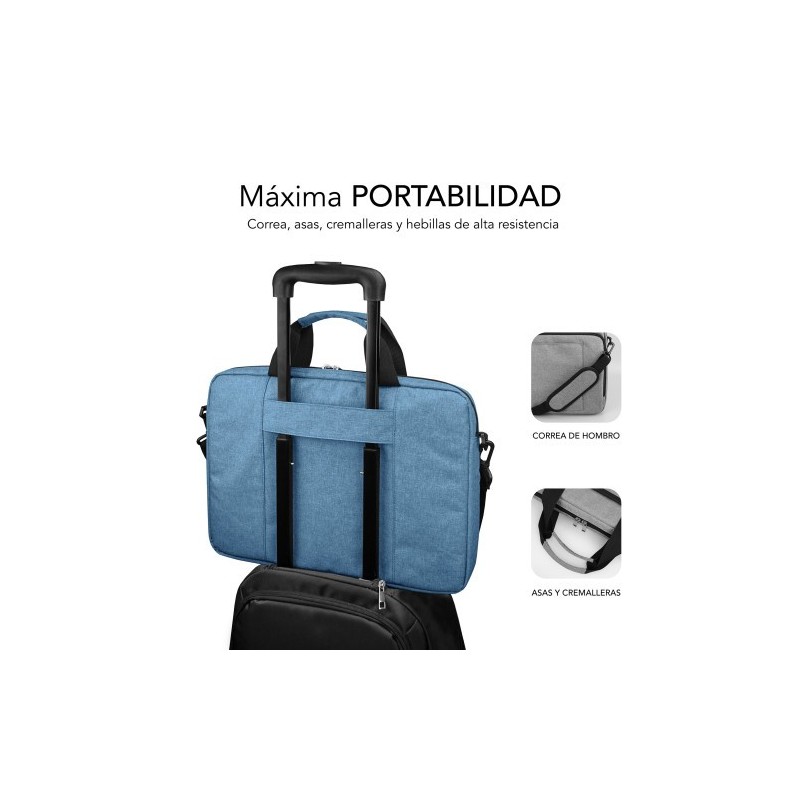SUBBLIM Maletín Ordenador Air Padding Laptop bag 15,6″ Azul