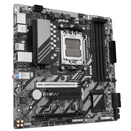 GIGABYTE B850M D3HP Placa Base - Procesadores AMD Ryzen Serie 9000, 5+2+2 fases VRM digitales, hasta 8200MHz DDR5 (OC), 1xPCIe 5