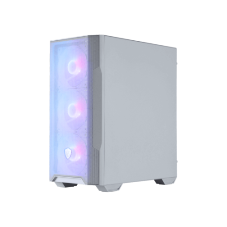 CAJA MSI MAG FORGE M100R WHITE,2x2.5″+1x2.5″/3.5”+1x3.5”,3x120MM+1x120MM (ARGB),2USB2.0+1xUSB3.2+AUDIO+MICRO,MICRO-ATX TOWER,BLA