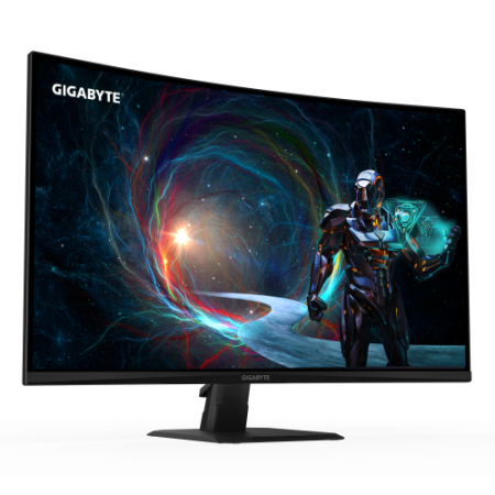 GIGABYTE GS32QCA 31.5″ Monitor Curvo para Gaming QHD - 2560 x 1440, 180Hz, 1ms, 250 cd/m², FreeSync, HDR Ready, HDMI 2.0, Displa