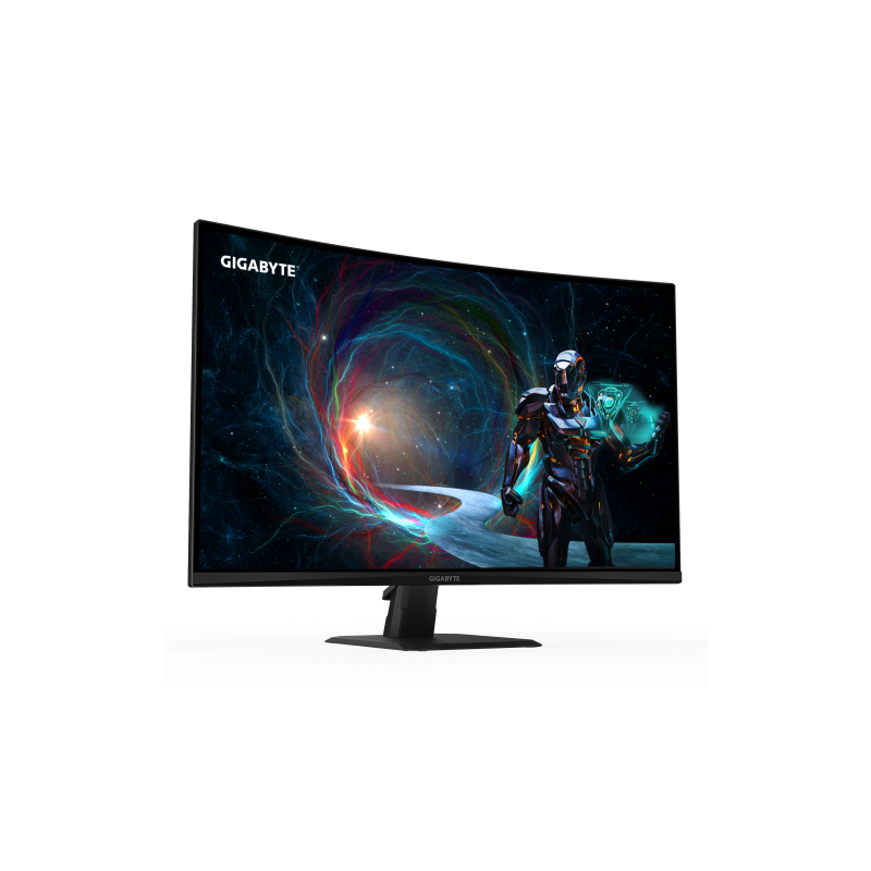 GIGABYTE GS32QCA 31.5″ Monitor Curvo para Gaming QHD - 2560 x 1440, 180Hz, 1ms, 250 cd/m², FreeSync, HDR Ready, HDMI 2.0, Displa