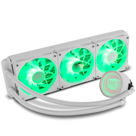 NOX NXHUMMERM360ARGBW sistema de refrigeración para ordenador Procesador Sistema de refrigeración líquida todo en uno 12 cm Blan