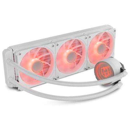 NOX NXHUMMERM360ARGBW sistema de refrigeración para ordenador Procesador Sistema de refrigeración líquida todo en uno 12 cm Blan