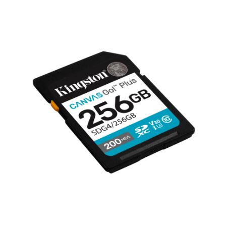 Kingston Technology 256GB SDXC Canvas Go Plus Gen4 200MB/s C10 UHS-I U3 V30