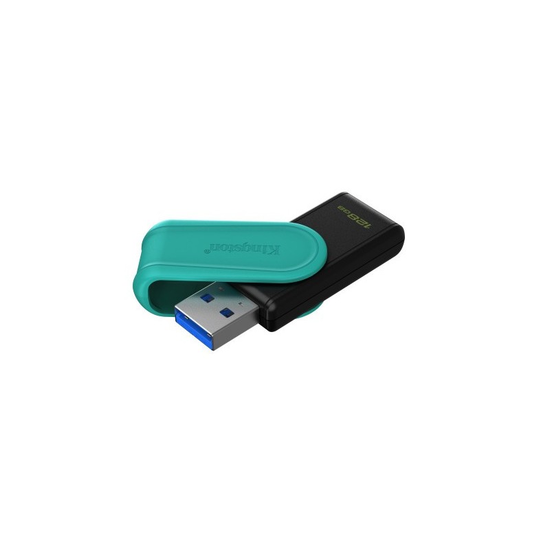 Kingston Technology DataTraveler 128GB Portable USB 3.2 Gen 1 Exodia S (Black/Turquoise)