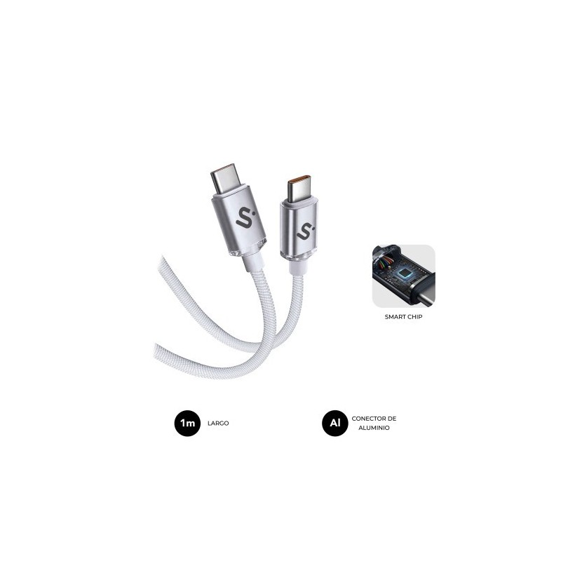 SUBBLIM CABLE OPTIMUS 60W C-C 1m WHITE