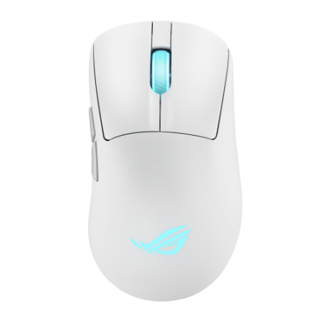 ASUS ROG Keris II Origin WHT ratón Juego mano derecha RF Wireless + Bluetooth + USB Type-A Óptico 42000 DPI