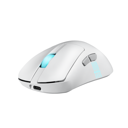 ASUS ROG Keris II Origin WHT ratón Juego mano derecha RF Wireless + Bluetooth + USB Type-A Óptico 42000 DPI