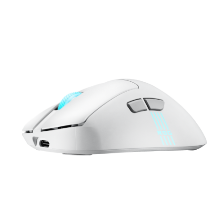 ASUS ROG Keris II Origin WHT ratón Juego mano derecha RF Wireless + Bluetooth + USB Type-A Óptico 42000 DPI