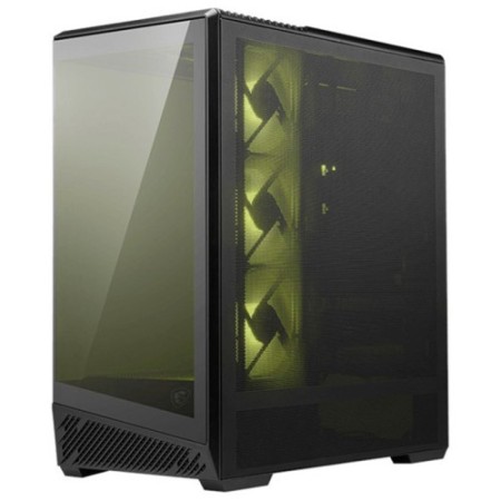 CAJA MSI MAG PANO 130R PZ,3X2.5″+2X2.5″/3.5”,3X120+1X120MM (ARGB),2XUSB3.2+1USB3.2 TYPE C+AUDIO+MICRO,MID TOWER,NEGRA