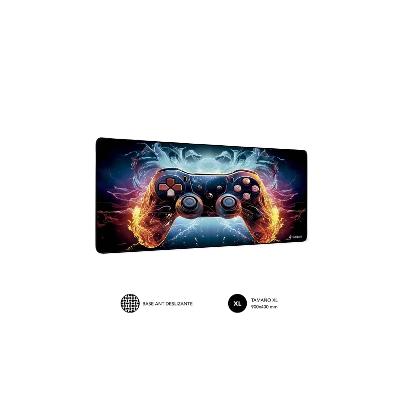 SUBBLIM GameCore XL Alfombrilla de ratón para juegos Negro, Multicolor