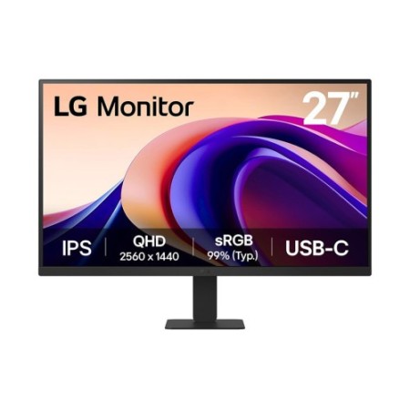 LG 27″ QHD Monitor pantalla para PC 68,6 cm (27″) 2560 x 1440 Pixeles Quad HD Negro