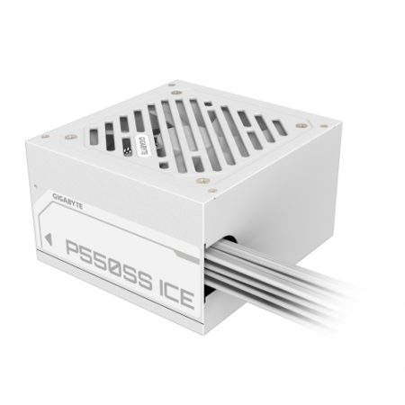 GIGABYTE P550SS ICE Fuente de Alimentación - PCIe 5.0, 80 PLUS Silver, Ventilador de 120 mm, Compatible con ATX 3.0, Enchufe EU