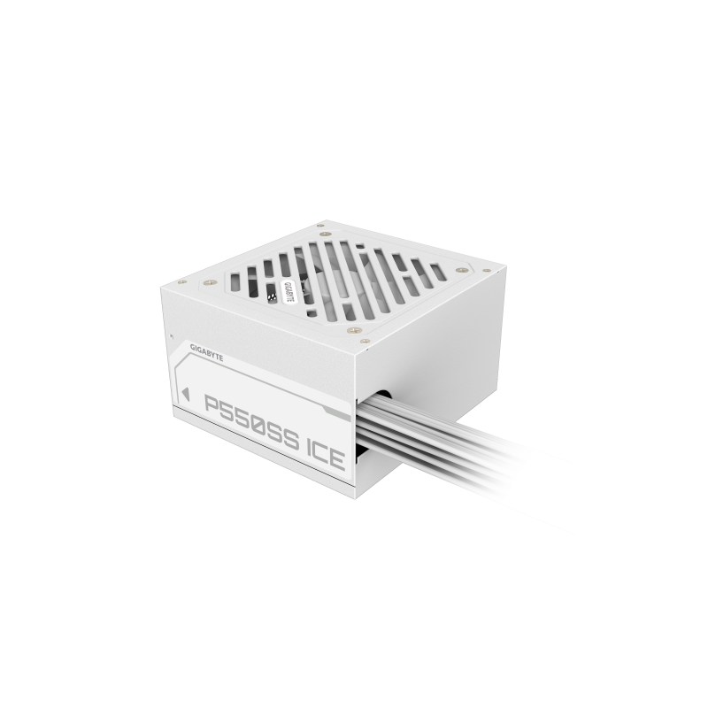 GIGABYTE P550SS ICE Fuente de Alimentación - PCIe 5.0, 80 PLUS Silver, Ventilador de 120 mm, Compatible con ATX 3.0, Enchufe EU