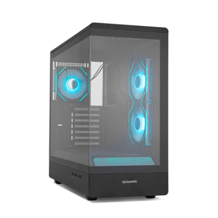 NOX Hummer NXHUMMERSIGNALBK carcasa de ordenador Midi Tower Negro