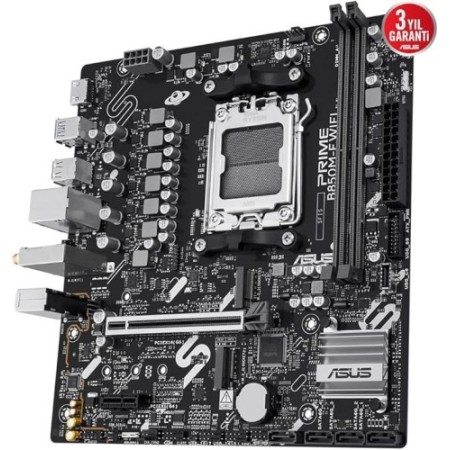 PLACA ASUS PRIME B850M-F WIFI,AMD,AM5,B850,2DDR5,128GB,1HDMI,4SATA3+2M.2,GBLAN+WIFI6+BT5.3,5USB3.2,MATX