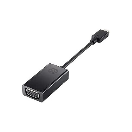 HP USB-C to VGA Adapter Adaptador gráfico USB Negro