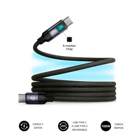 SUBBLIM CABLE POWERMAG LED 100W C-C 2M