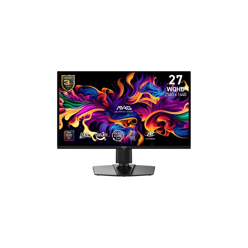 MSI MAG 274QP QD-OLED X24 pantalla para PC 67,3 cm (26.5″) 2560 x 1440 Pixeles Wide Quad HD Negro