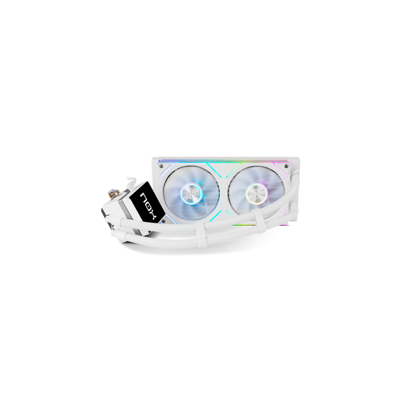 NOX Hummer M-240 LCD|Kit RL Magnético ARGB Blanco