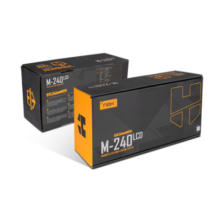 NOX Hummer M-240 LCD|Kit RL Magnético ARGB Blanco