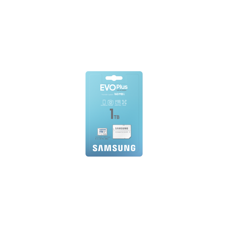 SAMSUNG MICROSD (MB-MC1T0SA/EU) EVO PLUS/1TB/CLASS 10/GARANTIA 10 AÑOS (Q324)