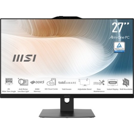 MSI MODERN AM272P 1M-1096ES All-in-One PC Intel Core 7 150U 68,6 cm (27″) 1920 x 1080 Pixeles PC todo en uno 16 GB DDR5-SDRAM 50
