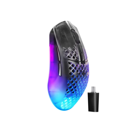 Steelseries Aerox 3 Wireless Gen 2 ratón Juego mano derecha RF Wireless + Bluetooth Óptico 26000 DPI