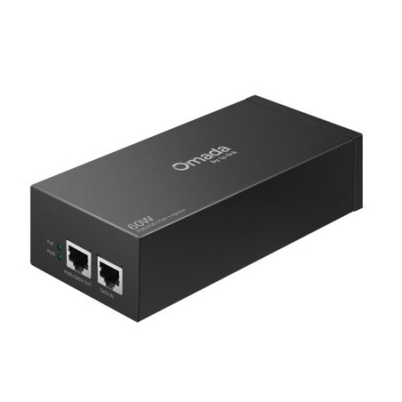 TP-LINK POE370S INYECTOR POE++ OMADA 10G PUERTOS: 1 PUERTO POE 10GBPS, 1 PUERTO NO POE 10GBPS ESPEC: COMPATIBLE CON 802.3BT/AT/A