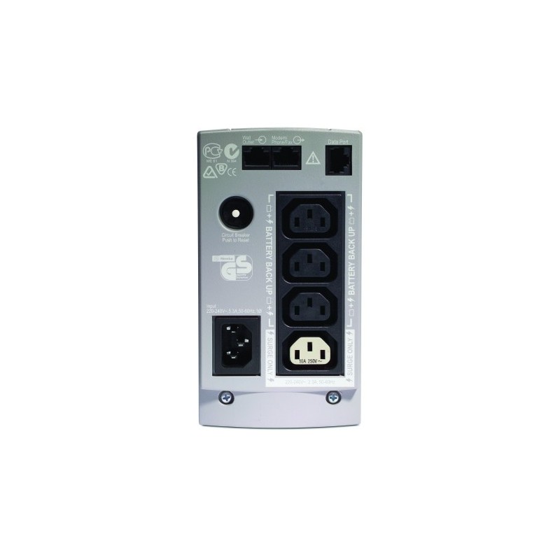 APC Back-UPS sistema de alimentación ininterrumpida (UPS) En espera (Fuera de línea) o Standby (Offline) 0,5 kVA 300 W 4 salidas