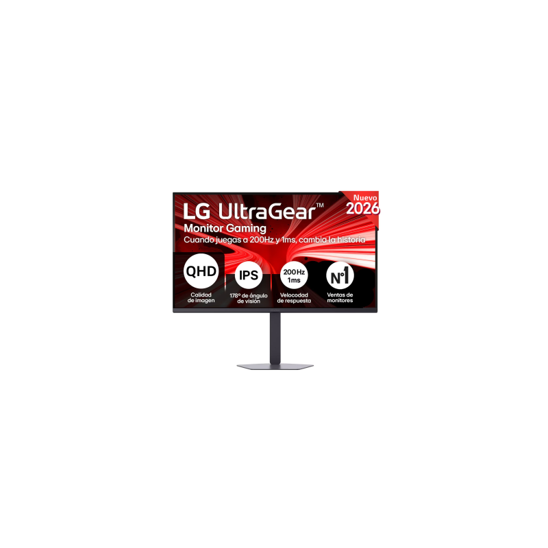 MONITOR LG, 32″, 32G600A-B, 81,3 CM, 2560 X 1440 PIXELES, QUAD HD, LCD, 1 MS, NEGRO